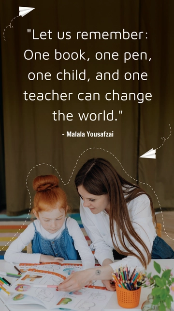 Free Back to School Quote Template to Edit Online