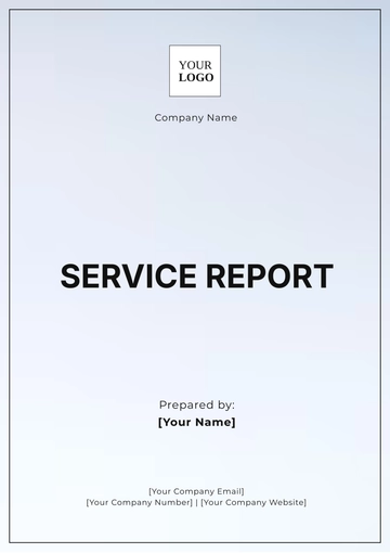 Free Service Report Template to Edit Online