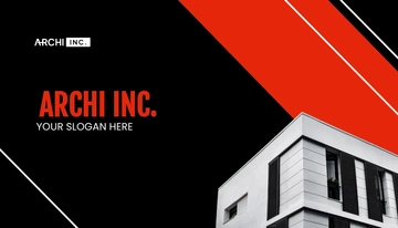 Free Architecture Project Business Card Template to Edit Online