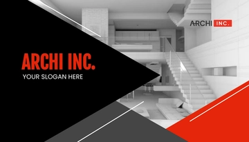 Free Architecture Interior Design Business Card Template to Edit Online