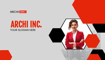 Free Architect Architecture Business Card Template to Edit Online
