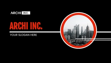 Free Freelance Architecture Business Card Template to Edit Online