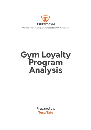 Free Gym Loyalty Program Analysis Template to Edit Online