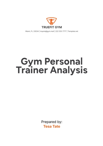 Free Gym Personal Trainer Analysis Template to Edit Online