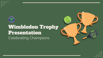 Free Wimbledon Trophy Presentation Template to Edit Online
