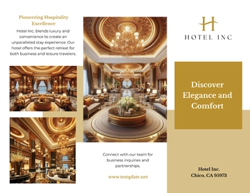 Free Hotel Business Brochure Template to Edit Online