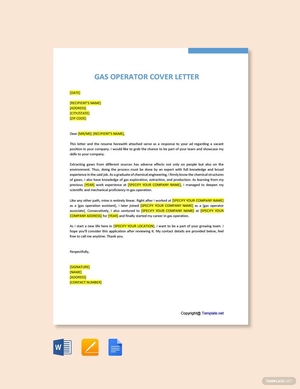 Gas Operator Cover Letter Template Gas Operator Cover Letter Template