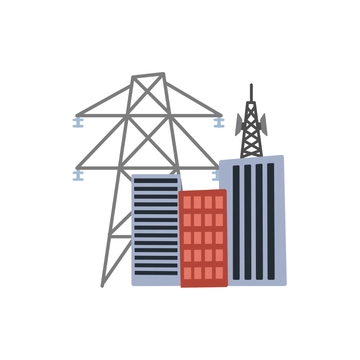Free Electricity Building Clipart to Edit Online
