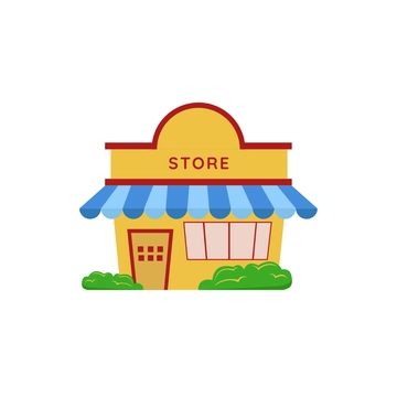 Free Store Building Clipart to Edit Online