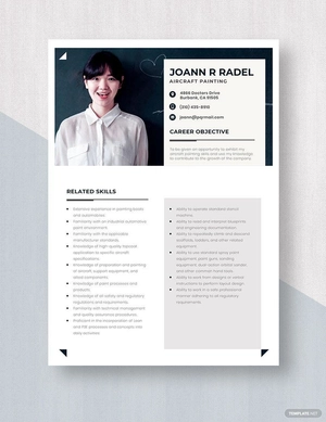 Aircraft Painter Resume