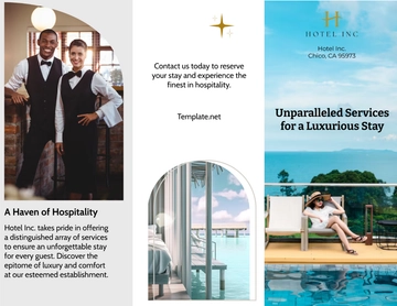 Free Hotel Service Brochure Template to Edit Online