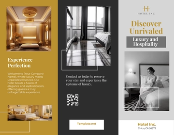 Free Hotel Portfolio Brochure Template to Edit Online