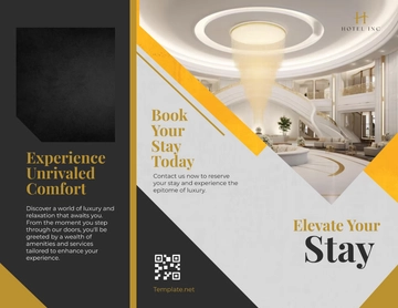 Free Hotel Amenities Brochure Template to Edit Online