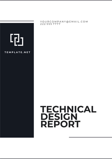 Free Technical Design Report Template to Edit Online