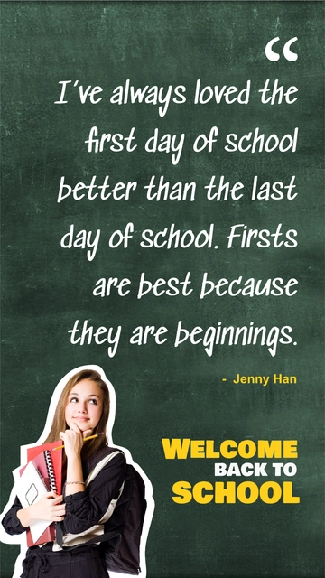 Free Back to School Quote for Students Template to Edit Online