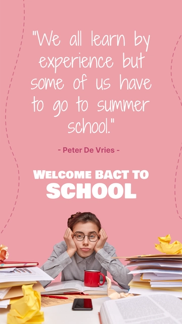 Free Back to School Funny Quote Template to Edit Online