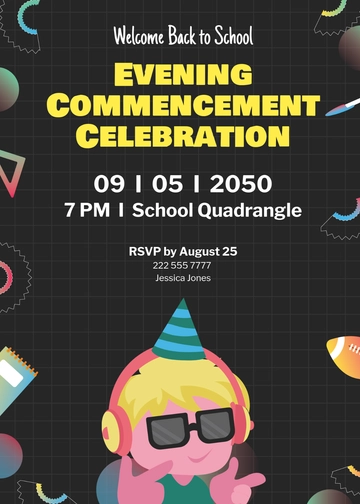 Free Back to School Night Invitation Template to Edit Online