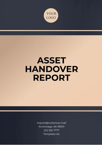 Free Asset Handover Report Template to Edit Online