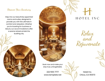 Free Hotel Spa Brochure Template to Edit Online