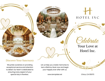 Free Hotel Wedding Brochure Template to Edit Online