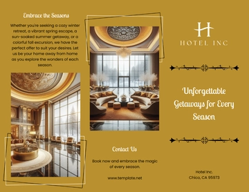 Free Hotel Seasonal Offers Brochure Template to Edit Online