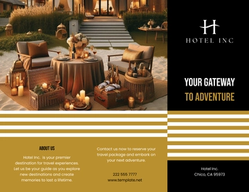 Free Hotel Travel Packages Brochure Template to Edit Online