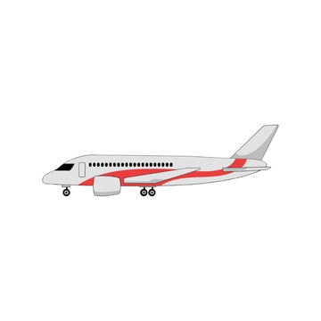 Free Airliner Flat Clipart to Edit Online