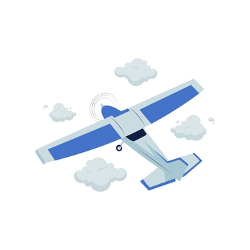 Free Airplane and Clouds Clipart to Edit Online