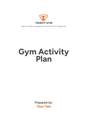 Free Gym Activity Plan Template to Edit Online Free Gym Activity Plan Template to Edit Online