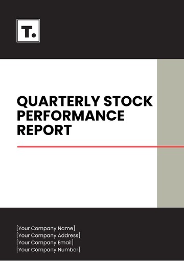 Free Quarterly Stock Performance Report Template to Edit Online