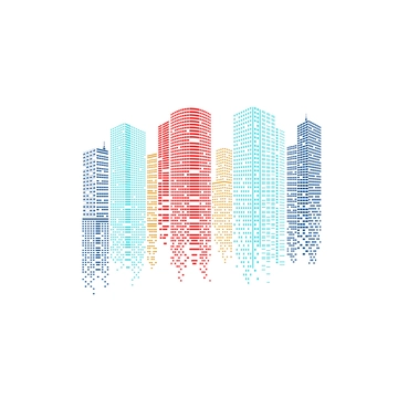 Free Pixelated Building Clipart to Edit Online