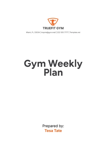 Free Gym Weekly Plan Template to Edit Online Free Gym Weekly Plan Template to Edit Online