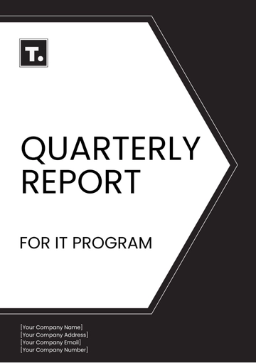 Free Quarterly Report For IT Program Template to Edit Online
