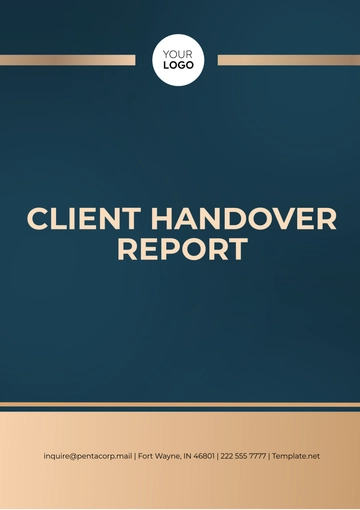 Free Client Handover Report Template to Edit Online
