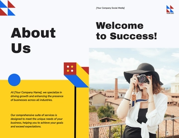 Free Bauhaus Brochure Template to Edit Online