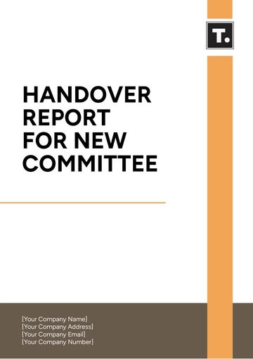 Free Handover Report for New Committee Template to Edit Online