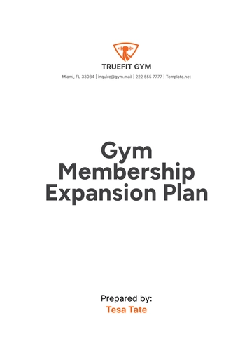 Free Gym Membership Expansion Plan Template to Edit Online Free Gym Membership Expansion Plan Template to Edit Online