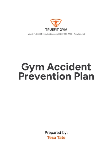 Free Gym Accident Prevention Plan Template to Edit Online Free Gym Accident Prevention Plan Template to Edit Online
