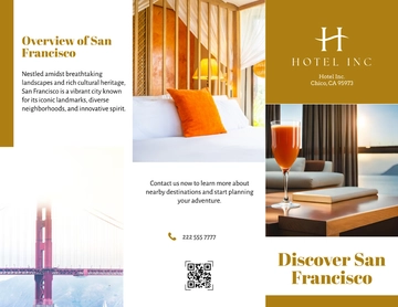 Free Hotel Destination Guide Brochure Template to Edit Online