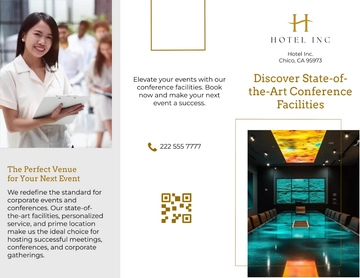 Free Hotel Conference Facilities Brochure Template to Edit Online