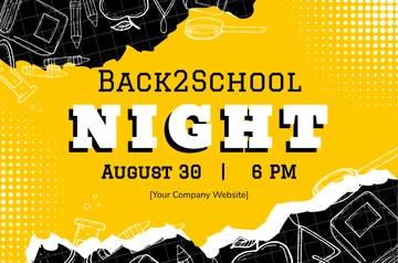 Free Back to School Night Banner Template to Edit Online