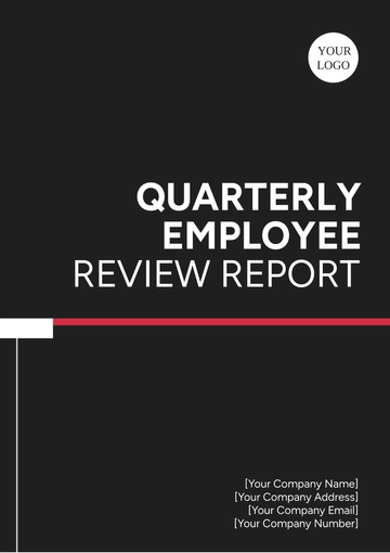 Free Quarterly Employee Review Report Template to Edit Online