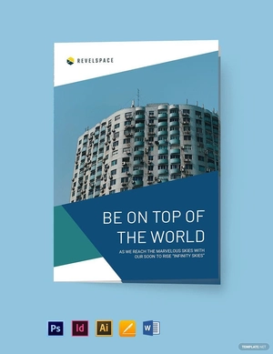 Construction Site Bi-Fold Brochure Template