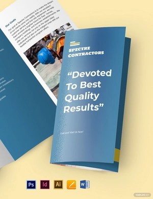Contractor Tri-Fold Brochure Template