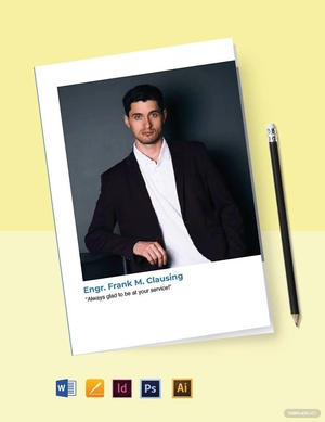 Civil Engineer Bi-Fold Brochure Template