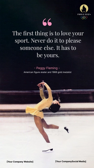 Free Sportsmanship Olympics Quotes Template to Edit Online