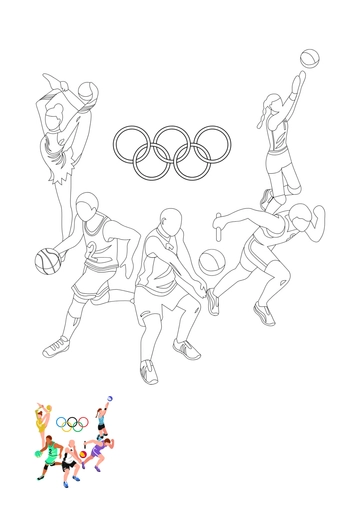 Free Olympics Coloring Pages Template to Edit Online