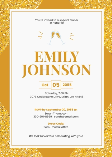 Free Bachelorette Dinner Invitation Template to Edit Online