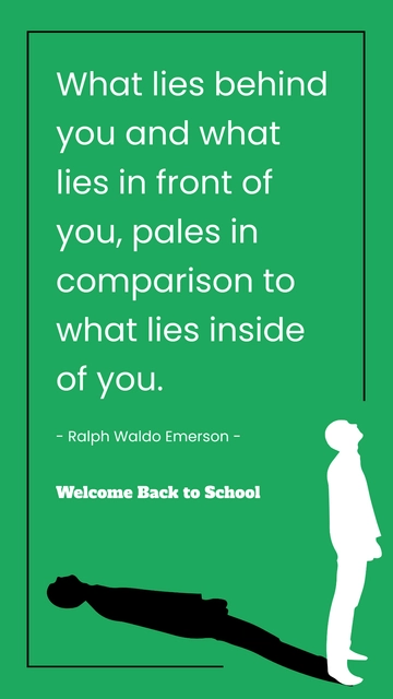 Free Back to School Motivational Quote Template to Edit Online