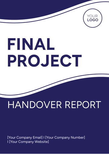 Free Final Project Handover Report Template to Edit Online
